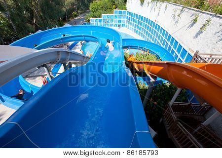 Entertainment complex and pool. Side. Turkey