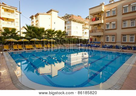 Entertainment complex and pool. Side. Turkey