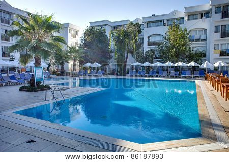 Entertainment complex and pool. Side. Turkey