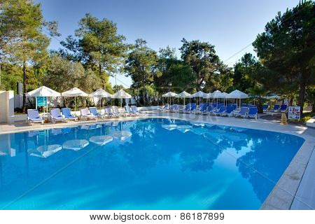 Entertainment complex and pool. Side. Turkey