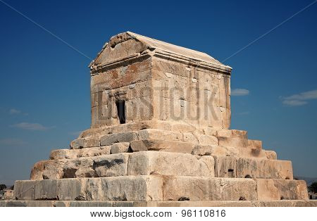 Burial Grave Of Cyrus The Great In Pasargad Of Shiraz