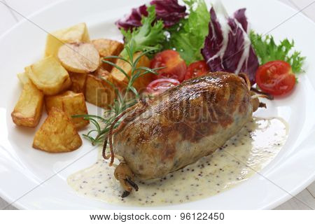 andouillette, french lyonnaise sausage