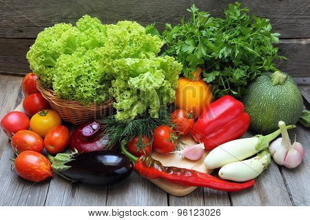 Set Of Fresh Vegetables