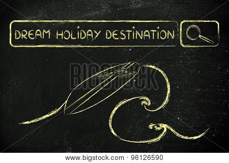 Searching Online For Dream Holiday Destinations