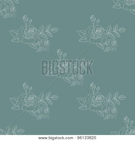 roses pattern seamless