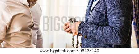 dressed man