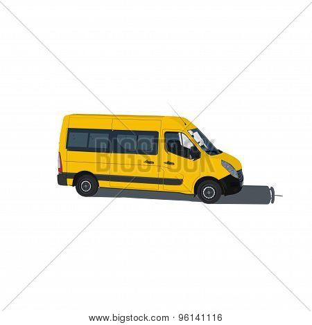 Taxi and transportation van