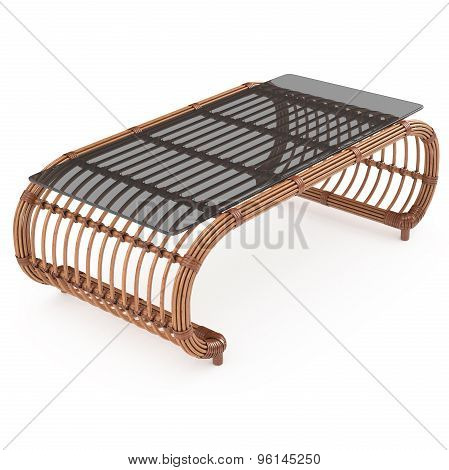 Table rattan 3d graphics