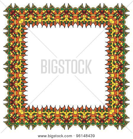 Bright Yellow Vector Frame