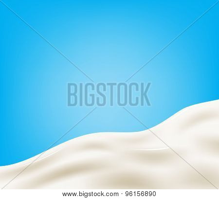 Tasty milk design element.