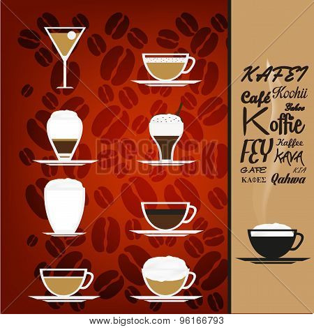 Logo Restaurant Concept Menu Creative  with Coffee
