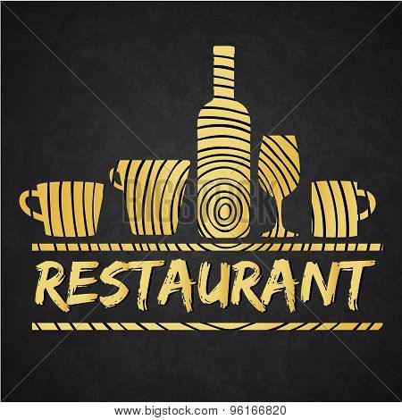 Logo Restaurant Concept Crafts Red