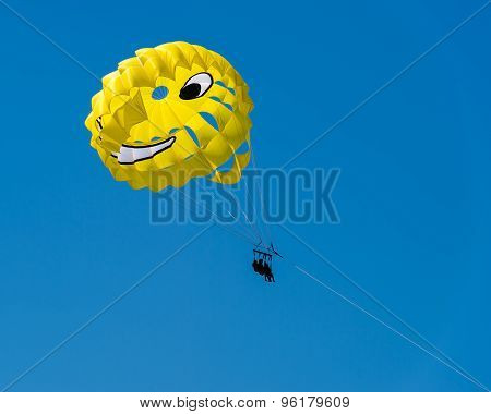 Parasailing - Adriatic sea.