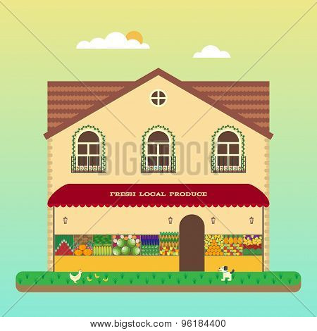 Local Market With Of Acknowledgement