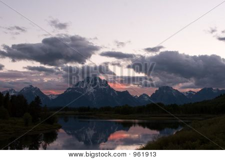 Tetons al tramonto