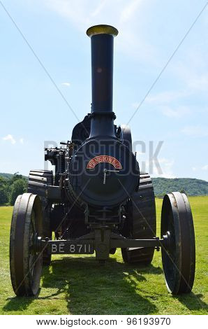 Victorian steam traction engine.