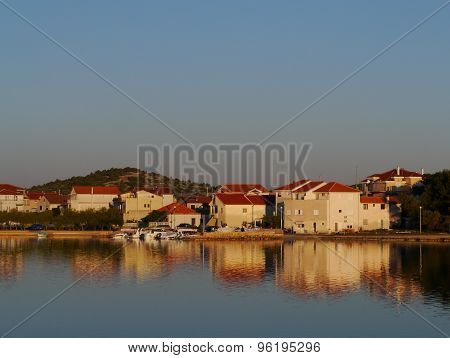 The bay of the Croatian village Betina