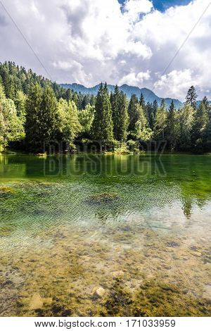 Lake Near Bar Chalet Laghetto - Madonna Di Campiglio Italy Europe