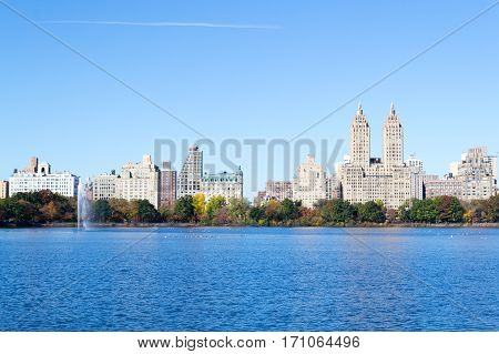 Iconic Views Of The Upper West Side By The Central Park Reservoir