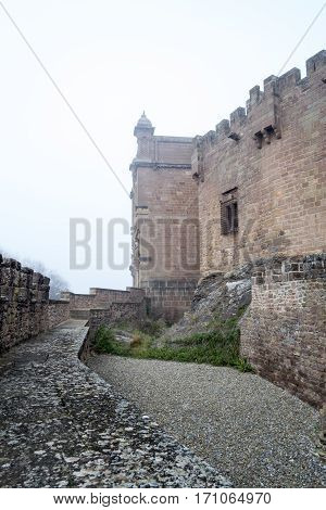 Castle Of Xavier On A Foggy Day (spain)