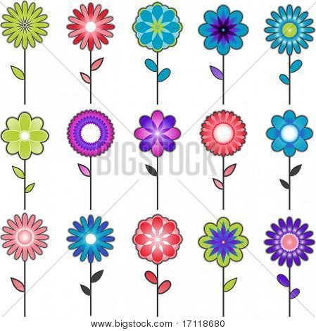 Flores abstractas