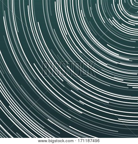 Illustration of Vector Star Trails Effect. Moving Lines HUD Futuristic User Interface Visualization Template