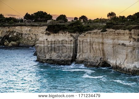 Sea View Of Melendugno, Salento, Puglia, Italy