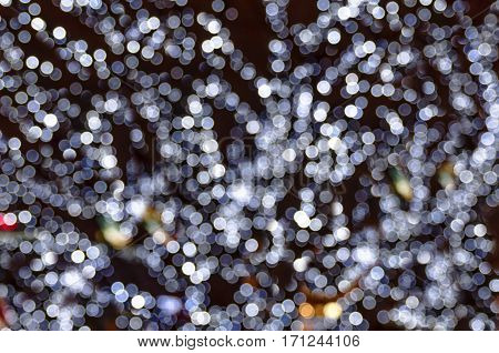 Background dark beauty of bokeh lights close