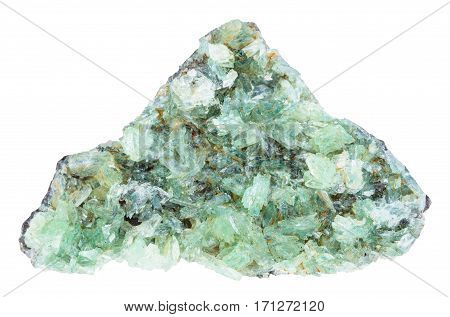 Natural Anapaite Crystals Isolated On White