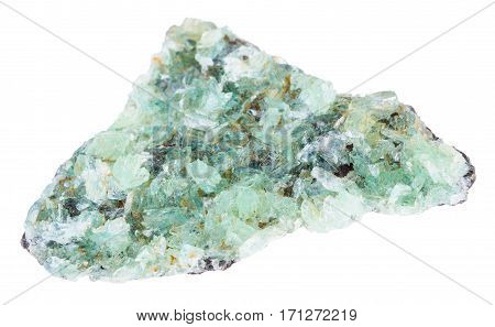 Raw Anapaite Crystals Isolated On White