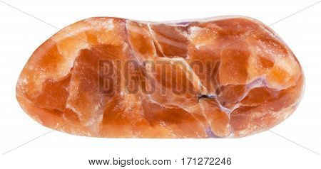 Tumbled Brown Tinaksite Stone Isolated