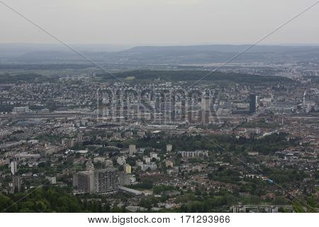 Landscape Uetliberg Zurich Mountain City View Panorama