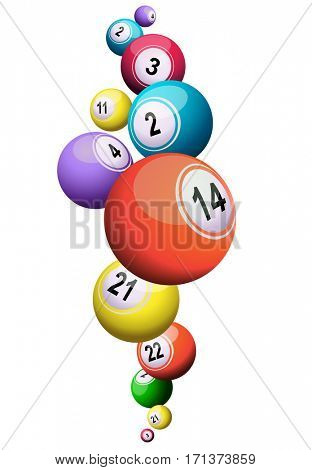 lotto or bingo balls