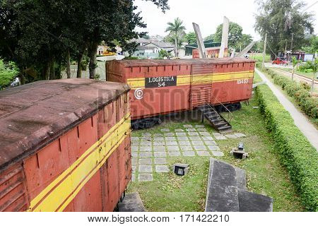 Memorial Of Train Captured By Che Guevara's Forces