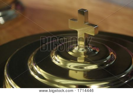 Communion Plate Cross