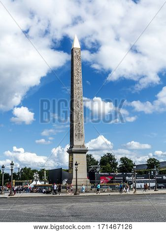 Obelisk (obelisque) Of The Place De La Concorde