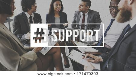 Support Cooperation Collaboration Hashtag