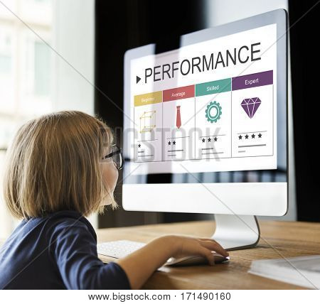 Development Performance Self-Improvement Ratings Icon
