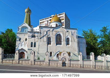Inactive old Believers Church of Intercession of the blessed virgin Mary in Gavrikov lane. Moscow, Russia