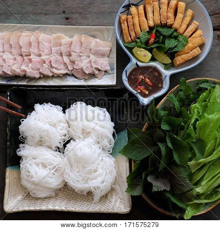 Vietnamese Food, Bun Dau Mam Tom