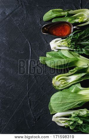 Assortment Of Raw Bok Choy