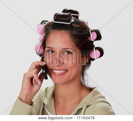 Kvinde på telefonen