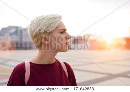 Young female traveller 