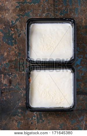Lasagna In Plastic Box