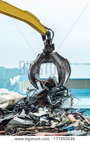 Metal Scrap Yard Crane
