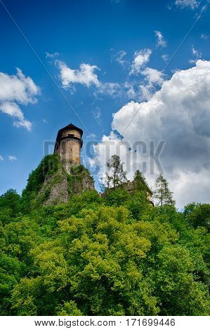Castle of Orava in Slovakia in Europe