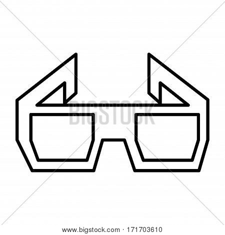 3d glasses isolated icon vector illustration design