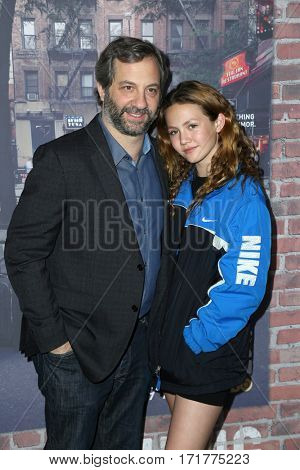 LOS ANGELES - FEB 15:  Judd Apatow, Iris Apatow at the 