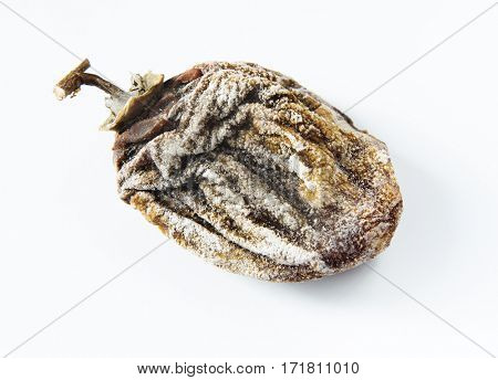 Dried persimmon on a white background