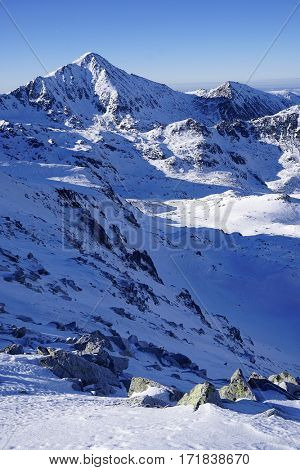 Winter in National Park Retezat, Romania, Europe